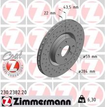 Zimmermann 230.2382.20 - Brzdový kotúč -