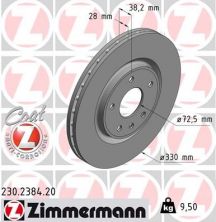 Zimmermann 230.2384.20 - Brzdový kotúč -