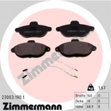 Zimmermann 23003.190.1 - Brzdové platničky -