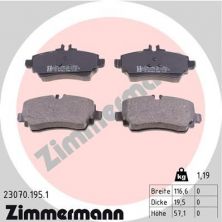Zimmermann 23070.195.1 - Brzdové platničky -