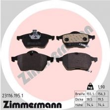 Zimmermann 23116.195.1 - Brzdové platničky -