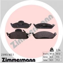 Zimmermann 23193.165.1 - Brzdové platničky -