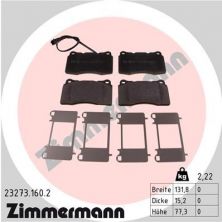 Zimmermann 23273.160.2 - Brzdové platničky -