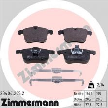 Zimmermann 23404.205.2 - Brzdové platničky -