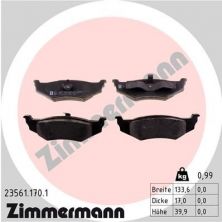 Zimmermann 23561.170.1 - Brzdové platničky -