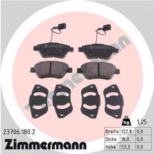 Zimmermann 23706.180.2 - Brzdové platničky -