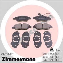 Zimmermann 23711.190.1 - Brzdové platničky -