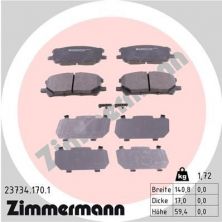 Zimmermann 23734.170.1 - Brzdové platničky -
