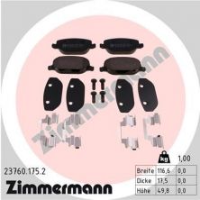 Zimmermann 23760.175.2 - Brzdové platničky -