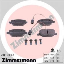 Zimmermann 23811.180.2 - Brzdové platničky -