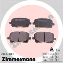 Zimmermann 23836.170.1 - Brzdové platničky -