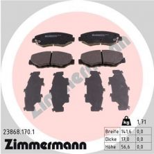 Zimmermann 23868.170.1 - Brzdové platničky -