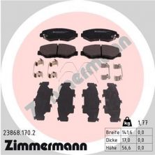 Zimmermann 23868.170.2 - Brzdové platničky -