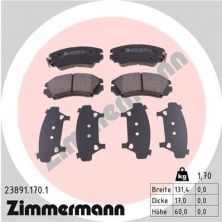 Zimmermann 23891.170.1 - Brzdové platničky -