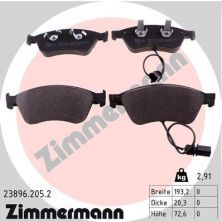 Zimmermann 23896.205.2 - Brzdové platničky -