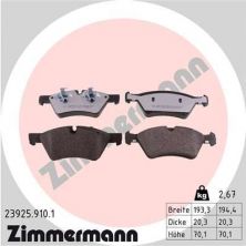 Zimmermann 23925.910.1 - Brzdové platničky -