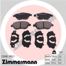 Zimmermann 23981.190.1 - Brzdové platničky -