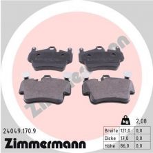 Zimmermann 24049.170.9 - Brzdové platničky -