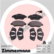Zimmermann 24072.175.2 - Brzdové platničky -