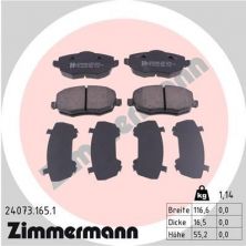 Zimmermann 24073.165.1 - Brzdové platničky -