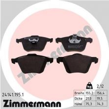 Zimmermann 24141.195.1 - Brzdové platničky -