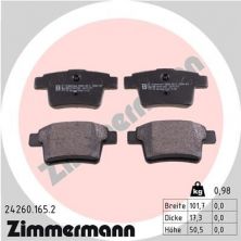 Zimmermann 24260.165.2 - Brzdové platničky -