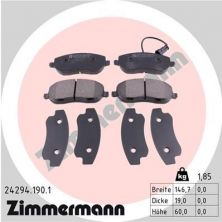 Zimmermann 24294.190.1 - Brzdové platničky -
