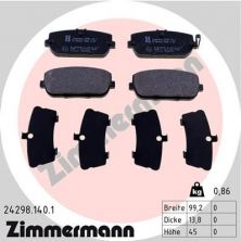 Zimmermann 24298.140.1 - Brzdové platničky -