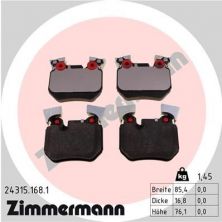 Zimmermann 24315.168.1 - Brzdové platničky -