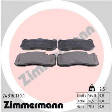 Zimmermann 24316.170.1 - Brzdové platničky -