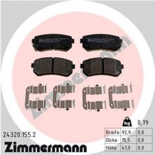 Zimmermann 24320.155.2 - Brzdové platničky -