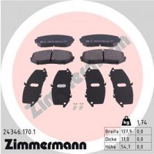 Zimmermann 24346.170.1 - Brzdové platničky -