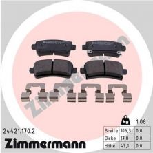 Zimmermann 24421.170.2 - Brzdové platničky -