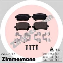 Zimmermann 24483.170.2 - Brzdové platničky -