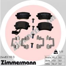 Zimmermann 24483.170.3 - Brzdové platničky -