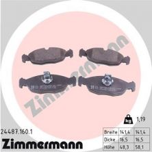 Zimmermann 24487.160.1 - Brzdové platničky -