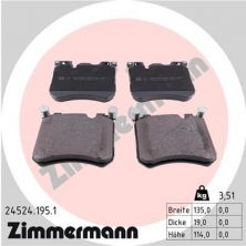 Zimmermann 24524.195.1 - Brzdové platničky -