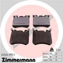 Zimmermann 24524.995.1 - Brzdové platničky -