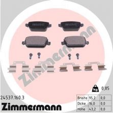 Zimmermann 24537.160.3 - Brzdové platničky -