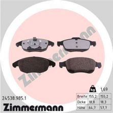 Zimmermann 24538.985.1 - Brzdové platničky -