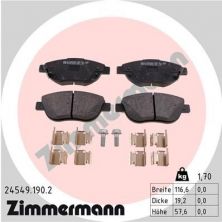 Zimmermann 24549.190.2 - Brzdové platničky -