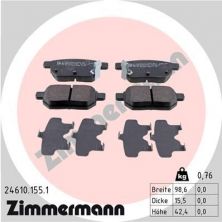 Zimmermann 24610.155.1 - Brzdové platničky -