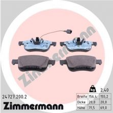 Zimmermann 24727.200.2 - Brzdové platničky -