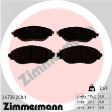 Zimmermann 24738.200.1 - Brzdové platničky -