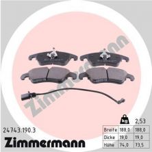 Zimmermann 24743.190.3 - Brzdové platničky -