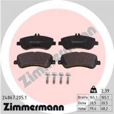 Zimmermann 24867.205.1 - Brzdové platničky -