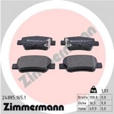 Zimmermann 24885.165.1 - Brzdové platničky -