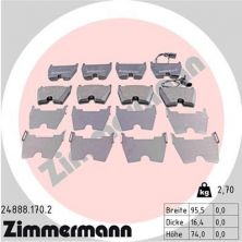 Zimmermann 24888.170.2 - Brzdové platničky -