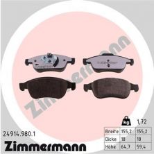 Zimmermann 24914.980.1 - Brzdové platničky -
