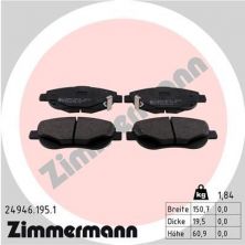 Zimmermann 24946.195.1 - Brzdové platničky -